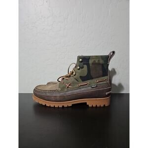 Polo Ralph Lauren Ranger Mid Camo Suede Boots Mens Size 9.5 New